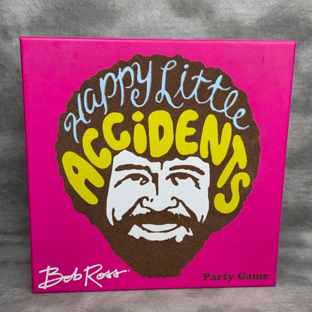 Happy Little Accidents - Bob Ross - Party Game - New, Open‎ Box